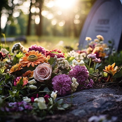 Blumen für das Grab Blumen für das Grab